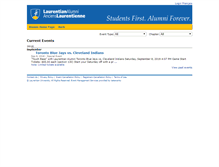 Tablet Screenshot of laurentianalumni.isetevents.com